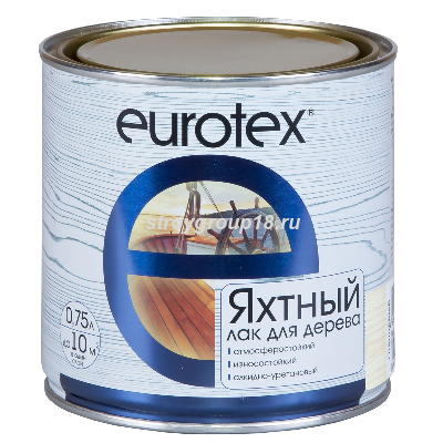 Eurotex Лак Яхтный для дерева  2л полуматовый