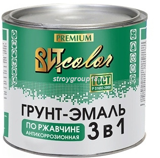Грунт-эмаль по ржавчине 3 в1 серая   ВИТ color 20 кг