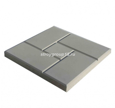 Плитка тротуарная 300*300*30 Калифорния гладкая ГРАФИТ