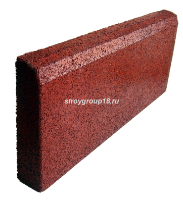 Бордюр резиновый 500*200*50 красная