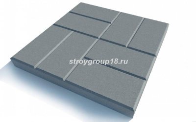 Плитка тротуарная 400*400*50 Восемь кирпичей ГРАФИТ