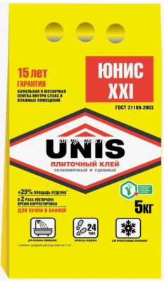 Клей UNIS плиточный XXI 5кг  