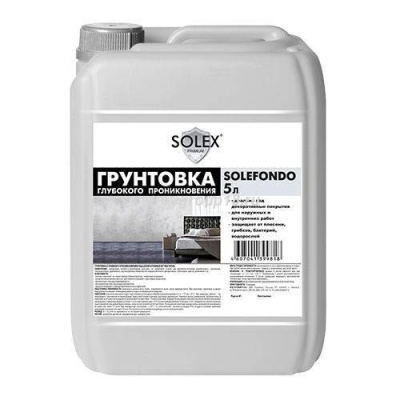 Грунтовка  SOLEX глубокого проникновения 10л
