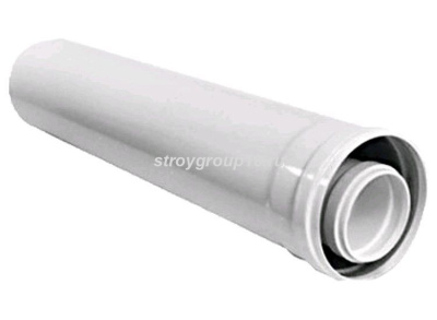 Труба коакс D60/100 L= 500мм KRATS
